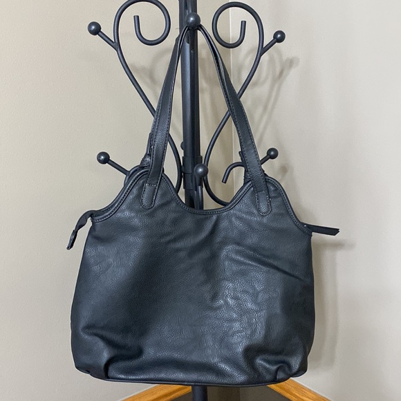 Reflections black large shoulder bag purse - Picture 4 of 7